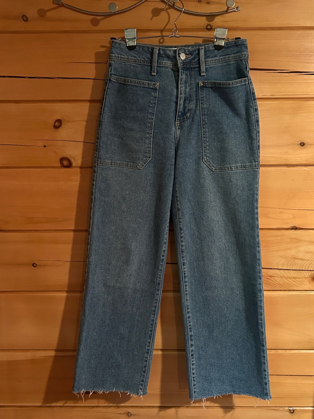 Just Black Barrel Leg Jeans in Blue